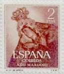 Stamps Spain -  2 pesetas 1954