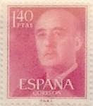 Stamps Spain -  1,40 pesetas 1955