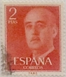 Stamps Spain -  2 pesetas 1955