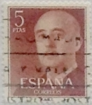 Stamps Spain -  5 pesetas 1955