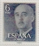 Stamps Spain -  6 pesetas 1955