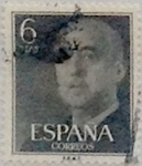 Stamps Spain -  6 pesetas 1955