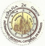 Stamps Spain -  PATRIMONIO MUNDIAL. CATEDRAL DE BURGOS. EDIFIL 4709