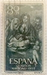Sellos de Europa - Espa�a -  80 céntimos 1955