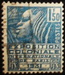 Stamps France -  Exposition Coloniale Internationale de Paris