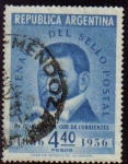 Sellos del Mundo : America : Argentina : ARGENTINA 1956 Scott 653 Sello Cent. del Sello Juan G. Pujol Usado Michel 641 Yvert563
