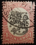 Stamps Finland -  Escudo de Armas Finlandia León