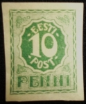 Stamps : Europe : Estonia :  Numeral