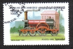 Stamps Cambodia -  Daniel Gooch's Iron Duke, 1847