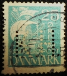 Sellos de Europa - Dinamarca -  Caravel
