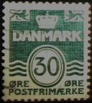Stamps Denmark -  Numeral