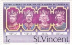 Stamps : America : Saint_Vincent_and_the_Grenadines :  Monarquia inglesa