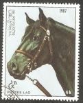 Stamps Laos -  Caballo de raza