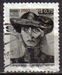 Stamps : America : Brazil :  BRASIL 2003 Scott 2911 Sello Pintura Moderna Candido Portinari Cangaceiro 0,75 Usado Michel 3341