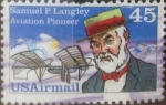 Stamps United States -  Intercambio 0,20 usd 45 centavos 1988