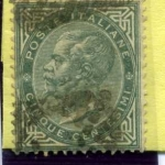 Stamps : Europe : Italy :  Victor Manuel II