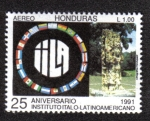 Stamps Honduras -  25 Aniversario Instituto Italo - Latinoamericano 