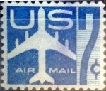 Stamps United States -  Intercambio 0,20 usd 7 centavos 1958