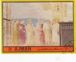 Stamps United Arab Emirates -  Giotto:  Pinturas religiosas