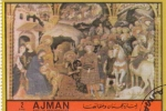 Stamps United Arab Emirates -  Pinturas religiosas