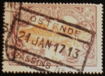 Stamps Belgium -  Railway
