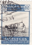 Stamps Morocco -  Protectorado español- la yunta