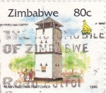 Sellos de Africa - Zimbabwe -  Edificación