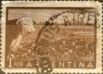Sellos de America - Argentina -  Intercambio 0,20 usd 1 peso 1954