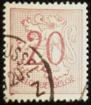 Stamps : Europe : Belgium :  Number on Heraldic Lion