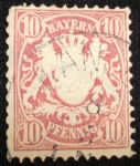 Stamps Germany -  Escudo de Armas Bavaria