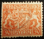 Stamps Germany -  Escudo de Armas Bavaria