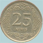 monedas de Asia - Turqu�a -  25 kurus