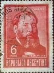 Stamps Argentina -  Intercambio 0,20 usd 6 pesos 1970