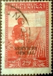 Stamps Argentina -  Intercambio 0,20 usd 25 centavos 1938
