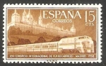 Sellos de Europa - Espa�a -  1232 - Tren Talgo y Monasterio de San Lorenzo de El Escorial