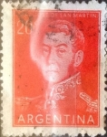 Stamps Argentina -  Intercambio 0,20 usd 20 centavos 1954