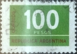 Stamps Argentina -  Intercambio 0.20 usd 100 pesos 1976