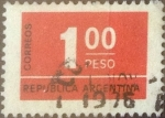 Stamps Argentina -  Intercambio 0,20 usd 1 peso 1976