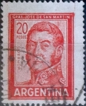 Stamps Argentina -  Intercambio 0,20 usd 20 pesos  1967