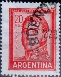 Stamps Argentina -  Intercambio 0,20 usd 20 pesos 1967