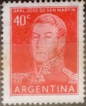 Stamps Argentina -  Intercambio 0,20 usd 40 centavos 1956