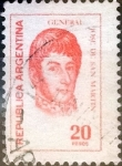 Stamps Argentina -  Intercambio 0,20 usd 20 pesos 1977