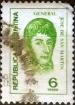 Stamps Argentina -  Intercambio 0,20 usd 6 pesos 1974