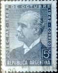 Stamps Argentina -  Intercambio 0,20 usd 5 centavos 1942