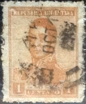 Stamps Argentina -  Intercambio 0,25 usd 2 centavos 1917