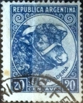 Stamps Argentina -  Intercambio 0,20 usd 20 centavos 1951