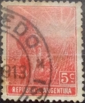 Sellos de America - Argentina -  Intercambio 0,25 usd 5 centavos 1912