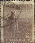 Stamps Argentina -  Intercambio 0,25 usd 2 centavos 1912