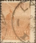 Sellos de America - Argentina -  Intercambio 0,25 usd 1 centavo 1912