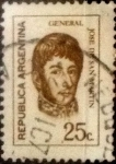 Stamps Argentina -  Intercambio 0,20 usd 25 centavos 1971